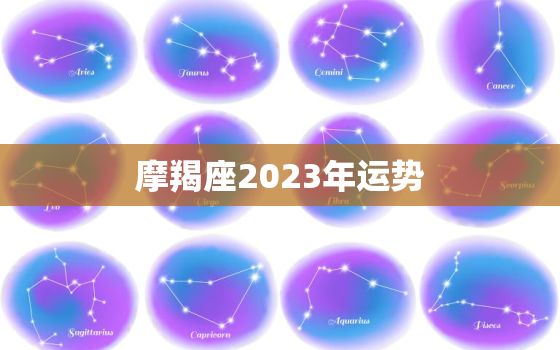 摩羯座2023年运势，摩羯座2023年运势大变