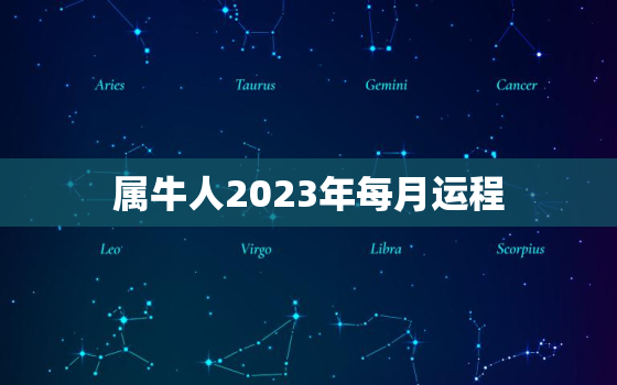 属牛人2023年每月运程，属牛今年运势怎么样2023