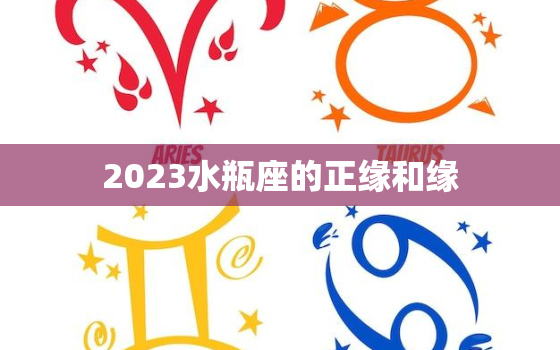 2023水瓶座的正缘和缘，免费测两人是不是正缘