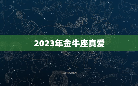 2023年金牛座真爱，金牛座2023年运势_星座运