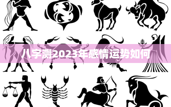 八字测2023年感情运势如何，八字测2023年感情运势如何看