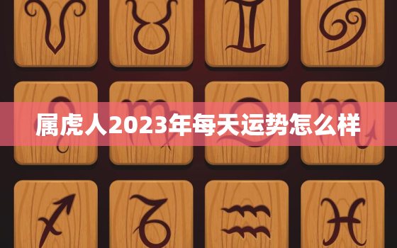 属虎人2023年每天运势怎么样，属虎的人2023年的运势及运程每月