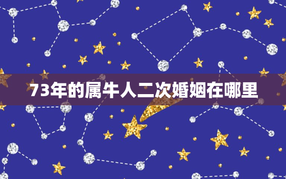 73年的属牛人二次婚姻在哪里，属牛人正缘出现时间