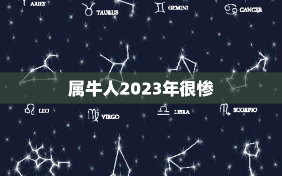 属牛人2023年很惨，属牛人2023年很惨会身亡