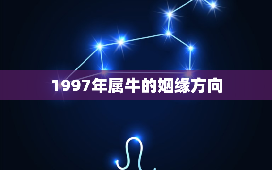 1997年属牛的姻缘方向，1997年属牛的婚姻状况