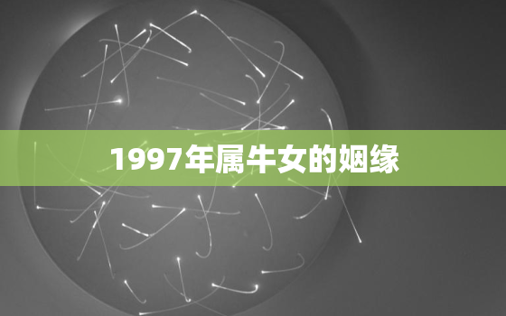 1997年属牛女的姻缘，97年属牛人命中注定的另一半