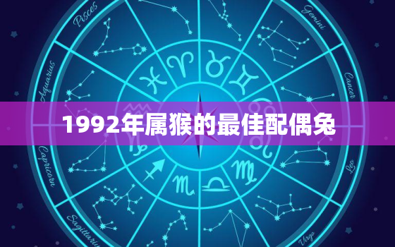 1992年属猴的最佳配偶兔，1992年属猴的最佳配偶兔是什么