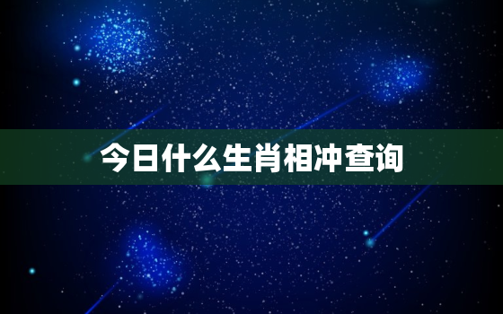 今日什么生肖相冲查询，2023年今日相冲生肖查询